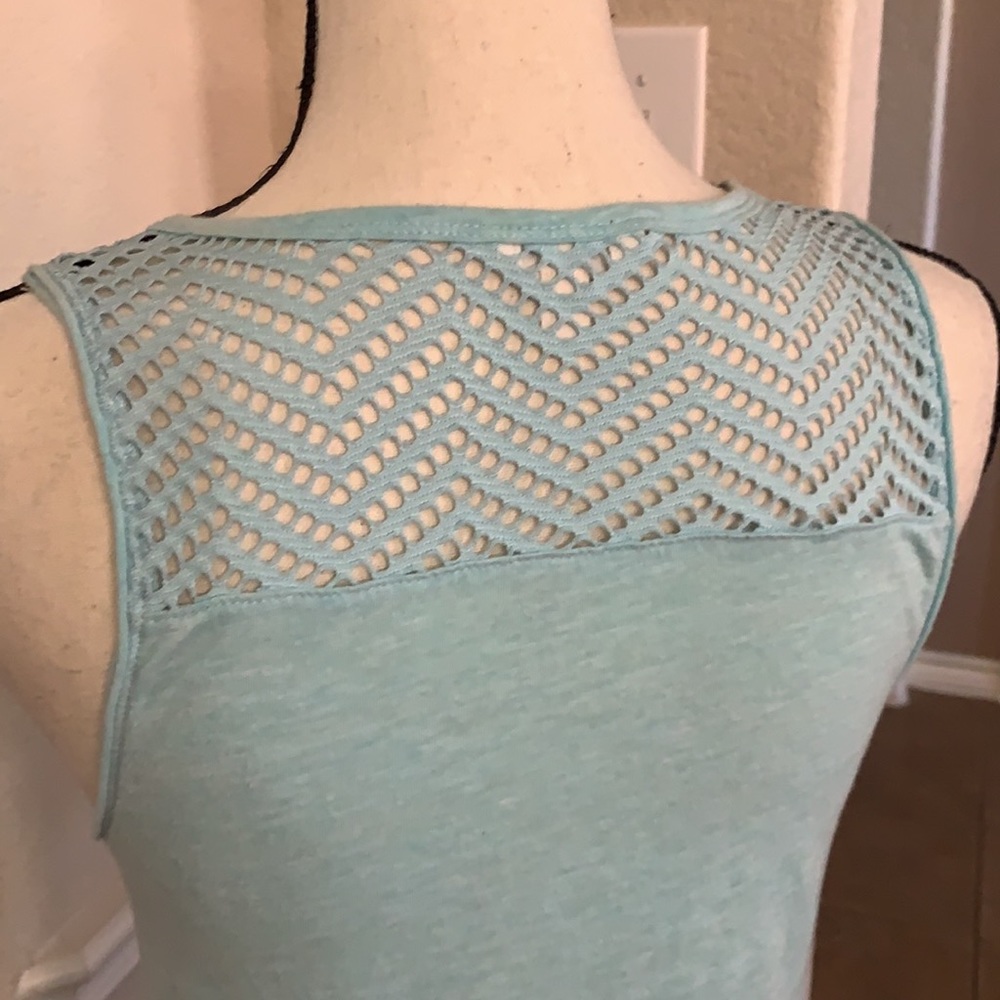 Aeropostale light turquoise tank top - Picture 9 of 17